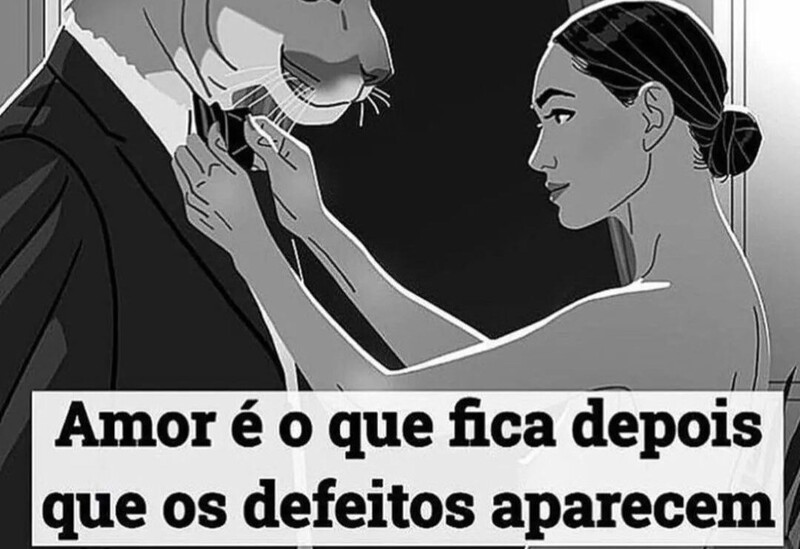O amor é o que fica quando os defeitos aparecem